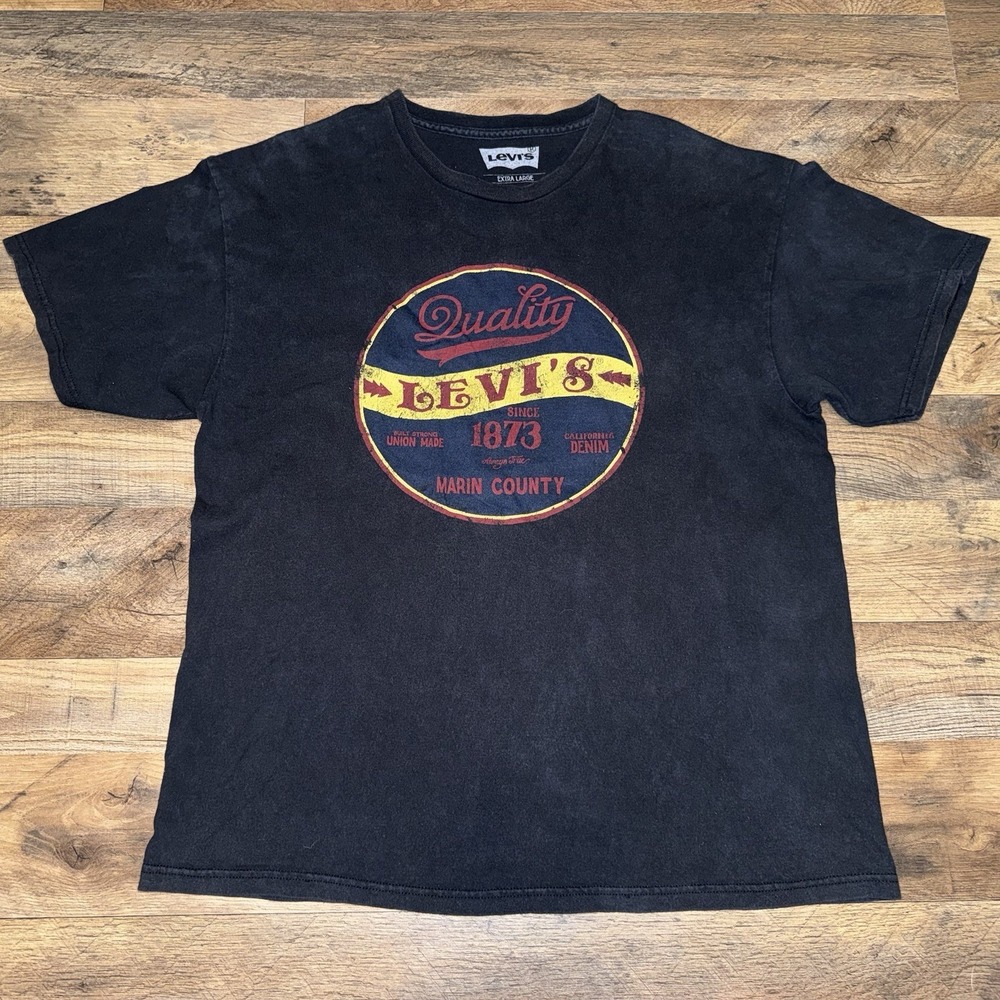 Levi's Quality 1873 Men's Black T-Shirt Size‎ XL